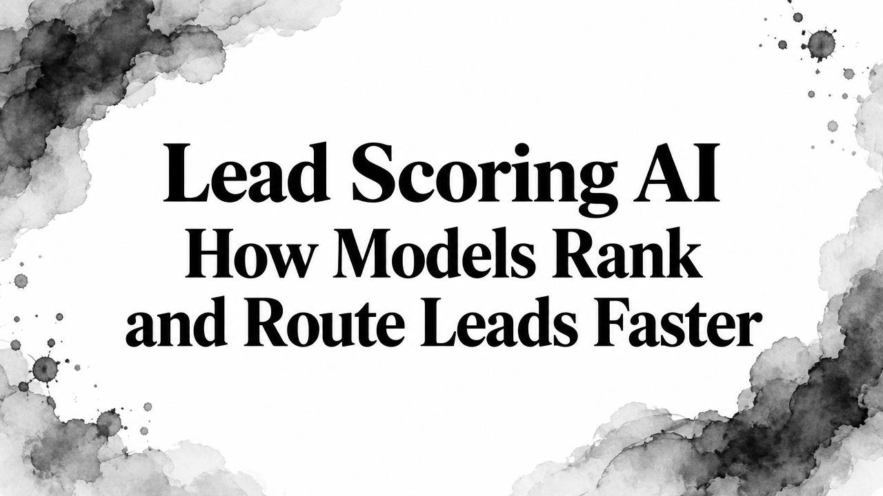 Lead Scoring AI How Models Rank and Route Leads Faster