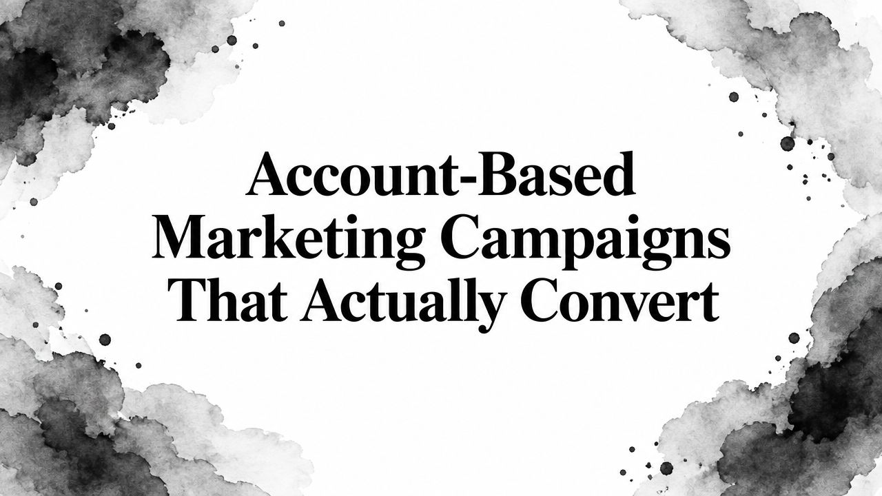 Account-Based Marketing Campaigns That Actually Convert